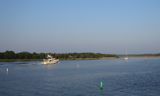 Photo of boats on the Intracoastal Waterway at Sunset Harbor NC